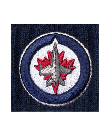 WINNIPEG JETS FANATICS MEN'S RINKSIDE GOALIE POM BEANIE TOQUE