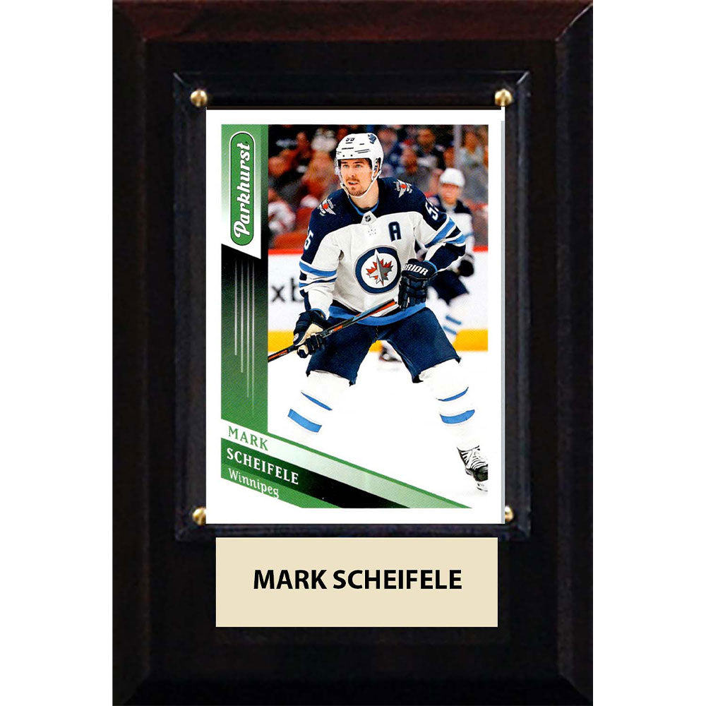 Winnipeg Jets NHL Card Plaque 4X6 - Mark Scheifele